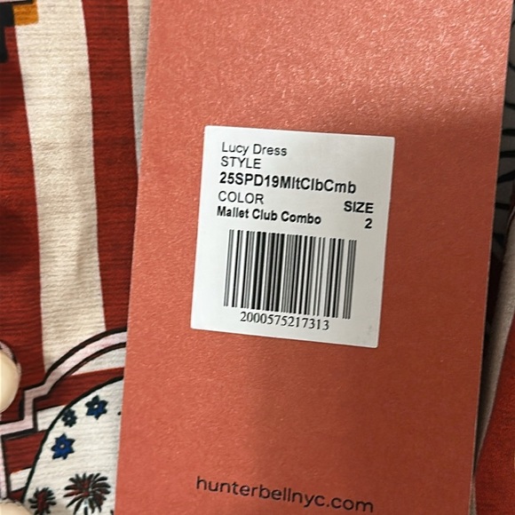 HUNTER BELL WOMEN'S LUCY DRESS Mallet Club Combo Sz 2 NWT Resortwear Preppy Chic - Picture 9 of 14